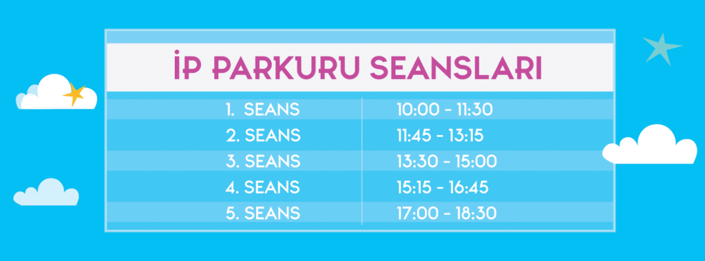 Doğa Eğlence Parkı İp Parkuru Seansları